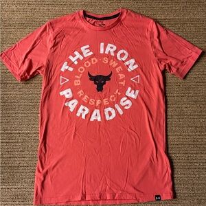 Under Armour Red 'Iron Paradise' Graphic Tee